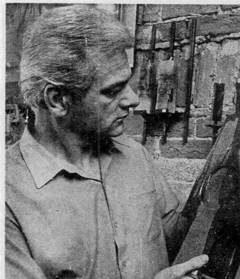 Rudolph Marek à  l'Atelier de Prague, photo du Montreal Star, 16 août 1969
